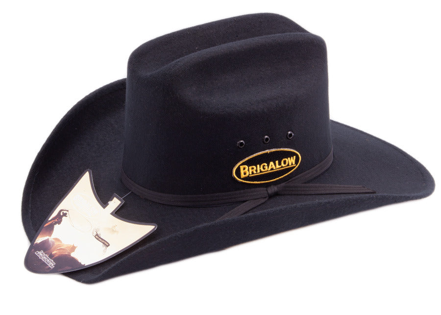 Brigalow Dallas Felt Covered Black Hat