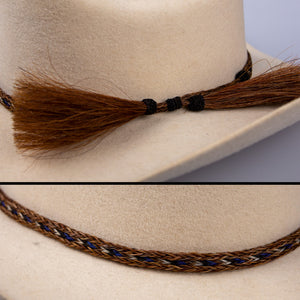 Natural Horse Hair Hat band 3/8" adjustable
