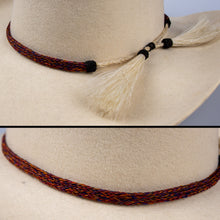 Load image into Gallery viewer, Natural Horse Hair Hat band 3/8&quot; adjustable
