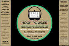 Load image into Gallery viewer, Bare Equine Australia Hoof Powder - Peppermint and Lemongrass
