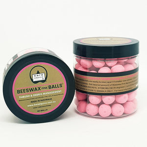 Bare Equine Australia Beeswax Pink Balls - Thrush Management