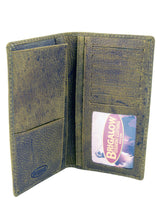 Load image into Gallery viewer, Wallet - Leather - Suede Distressed - Silver Concho &amp; Arrows
