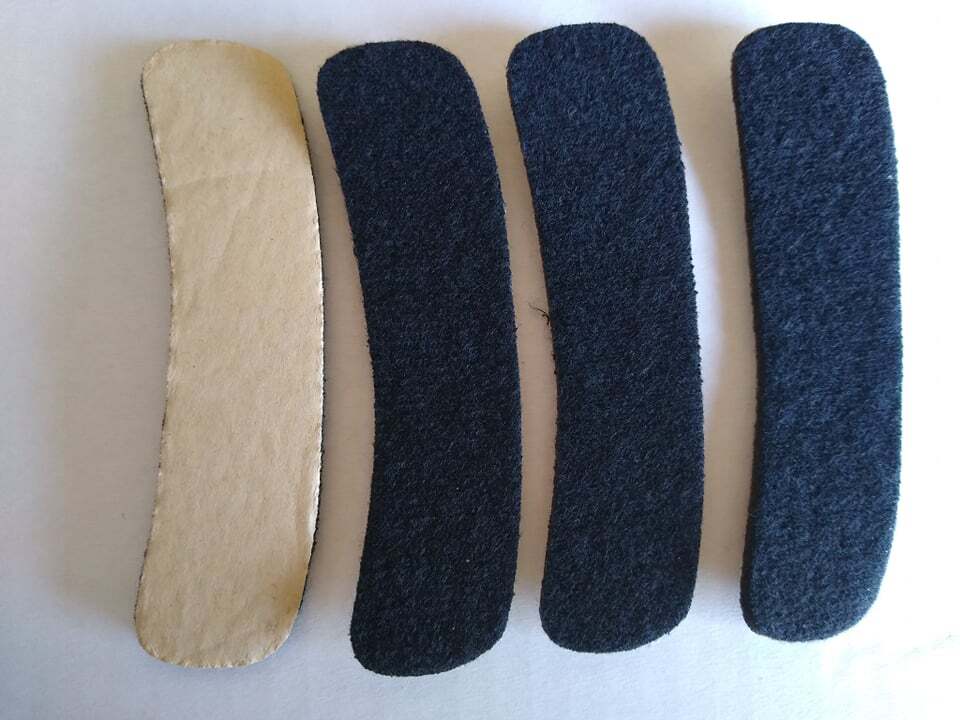 Adhesive foam hat band inserts