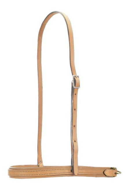 Noseband Harness Leather tiedown ring